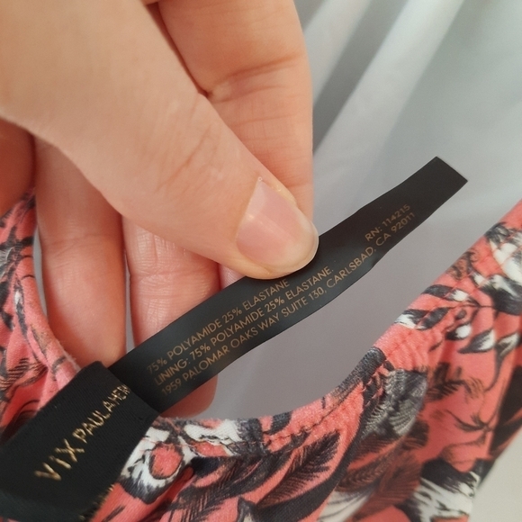 Vix Paula Hermanny Floral One Piece Swimsuit S - Picture 8 of 9